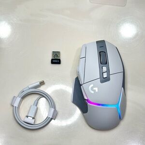 Logitech G502 X Plus With Wireless USB Dongle White ( like New Condition )